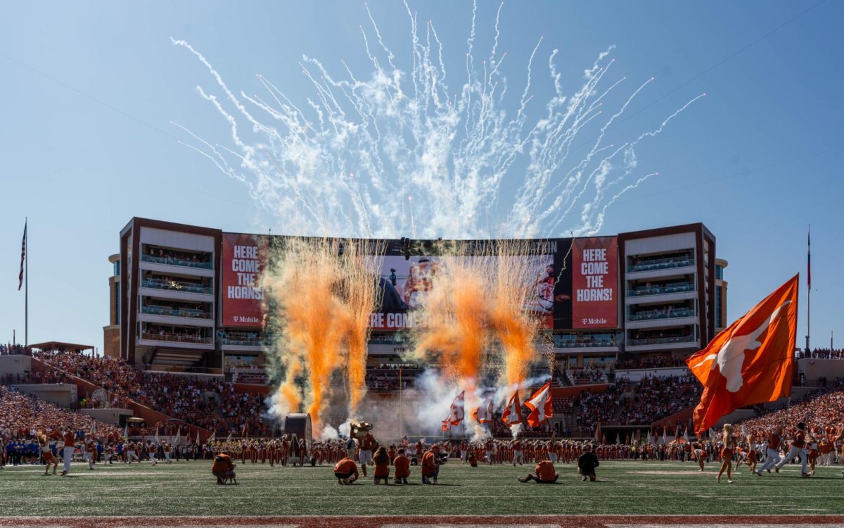 Texas' runout ahead of the game against Florida on Nov. 9, 2024. 