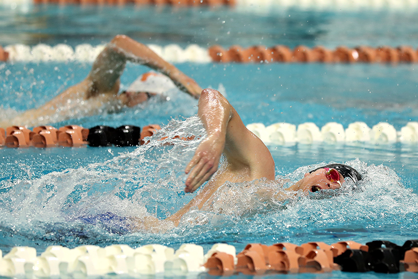 Texas swimmer Coby Carrozza shares his words of advice amidst his fifth year with the Longhorns