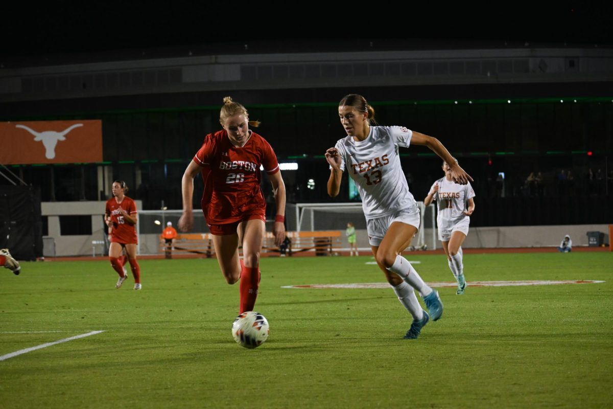 Senior forward Holly Ward during Texas’ game against Boston University on Nov. 15, 2024. Ward scored four goals to secure the Longhorn’s 4-1 win over the Terriers. 