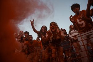 The student section during Texas' game against Kentucky on Nov. 23, 2024. 