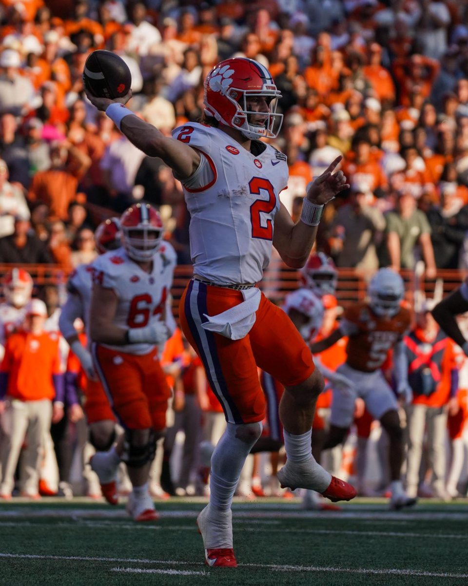 Clemson Quarterback Cade Klubnik throws the ball on Dec. 21, 2024.