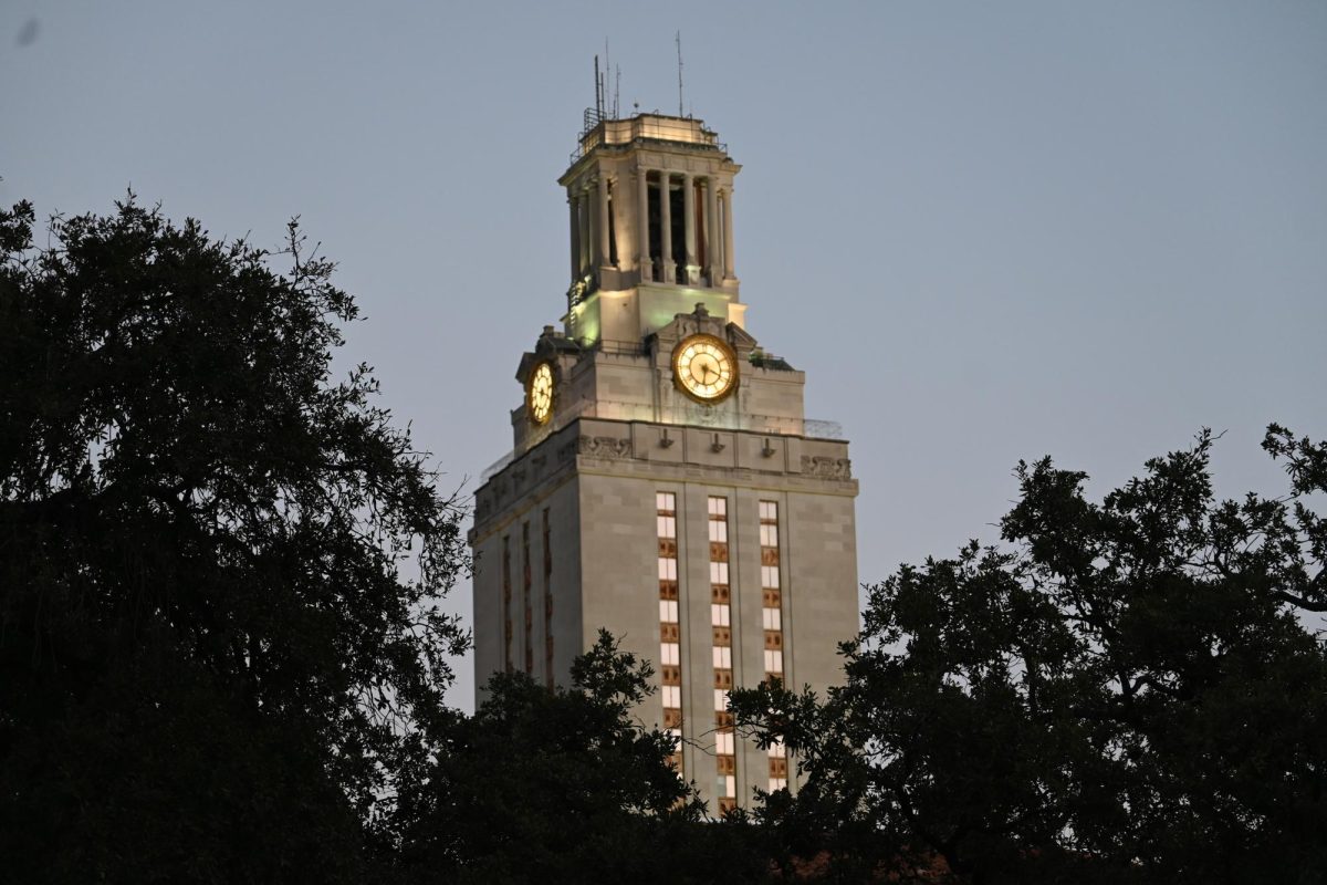 The UT tower on Feb. 3, 2025.