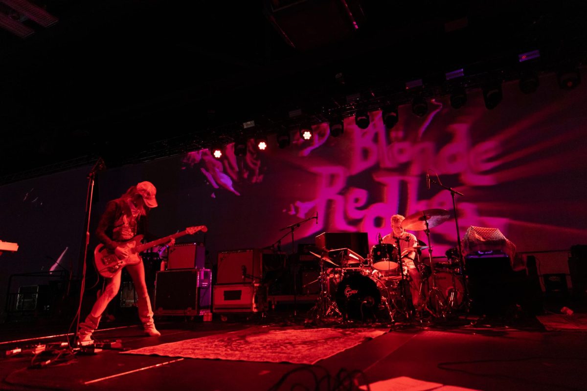 Alternative rock band Blonde Redhead performs at Levitation at Palmer Events Center on Sept. 27, 2025. The band performed a hypnotizing set featuring songs like "Snowman," off their most recent album, "Sit Down for Dinner."