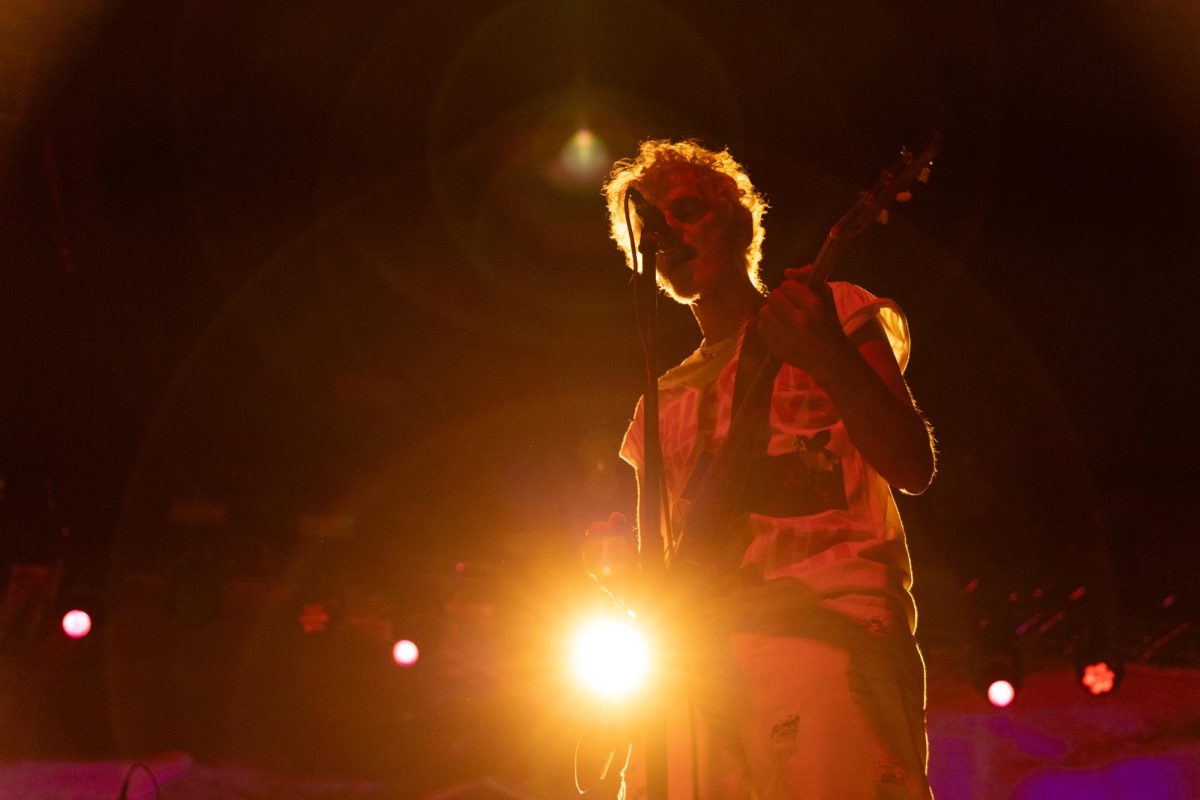 Alternative rock band Blonde Redhead performs at Levitation at Palmer Events Center on Sept. 27, 2025. The band performed a hypnotizing set featuring songs like "Snowman," off their most recent album, "Sit Down for Dinner."