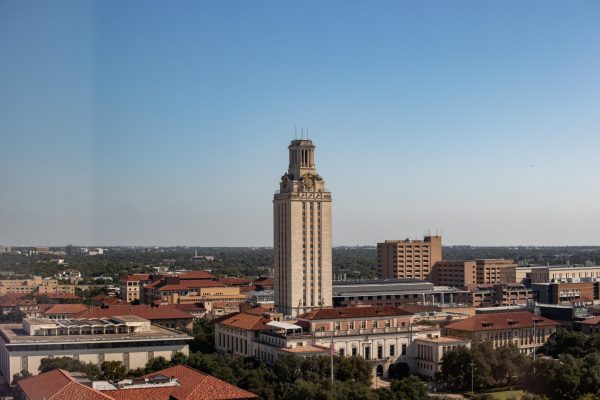 The UT tower pictured on Feb. 24, 2025. 