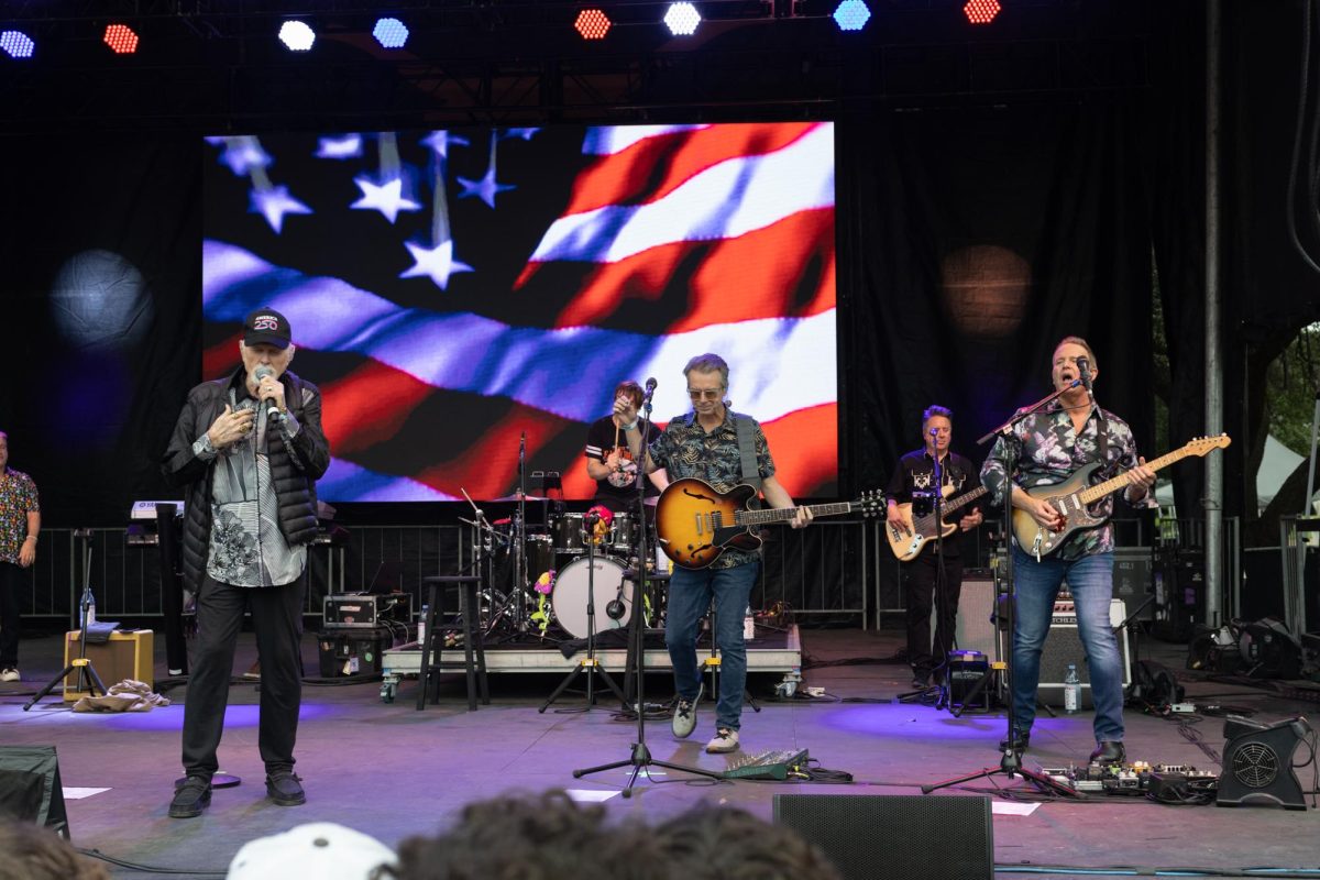 The Beach Boys perform "Surfin' U.S.A." on the LBJ Lawn on Nov. 1. The band played at the Longhorn City Limits following the Texas vs. Vanderbilt game.