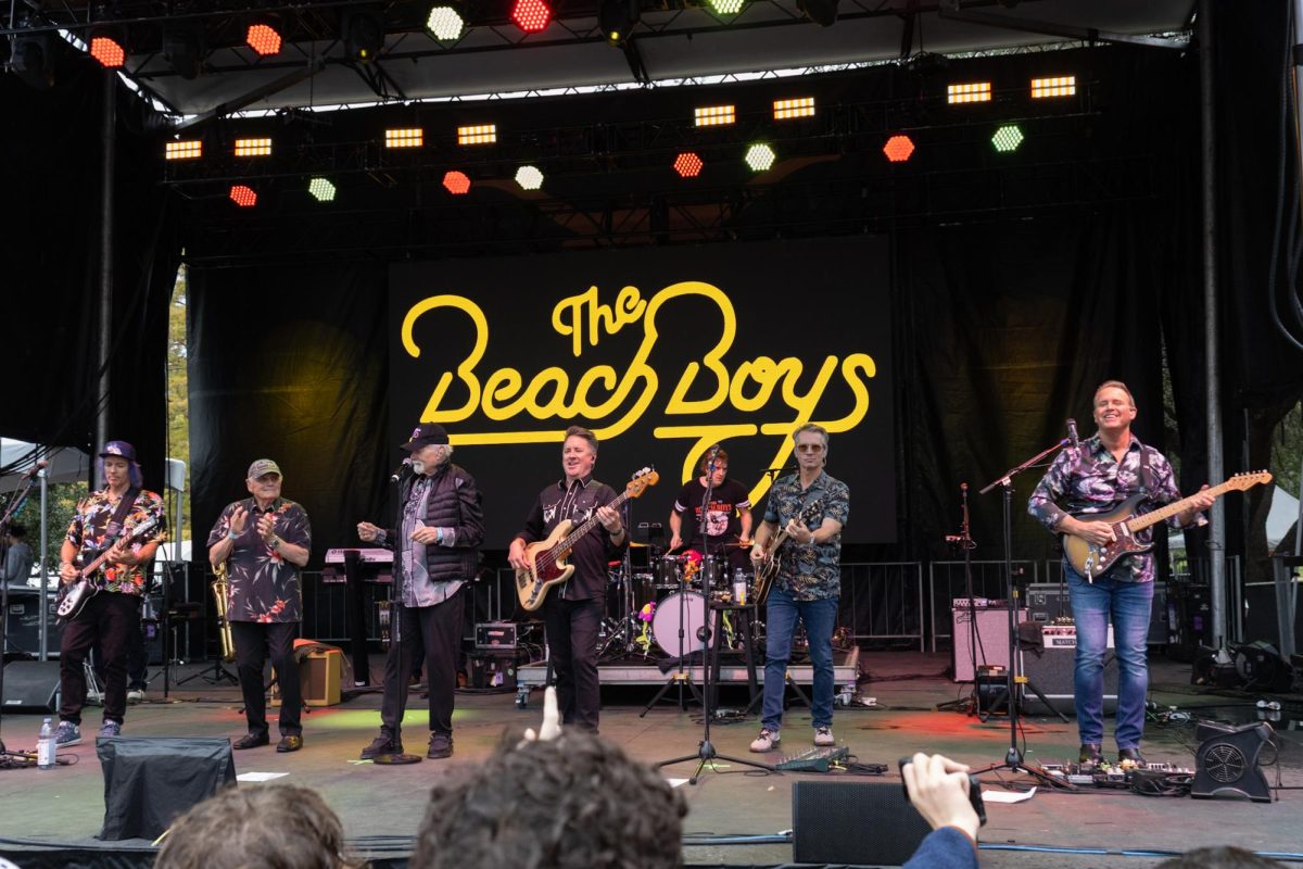 The Beach Boys perform on the LBJ Lawn on Nov. 1. The band played at the Longhorn City Limits following the Texas vs. Vanderbilt game.