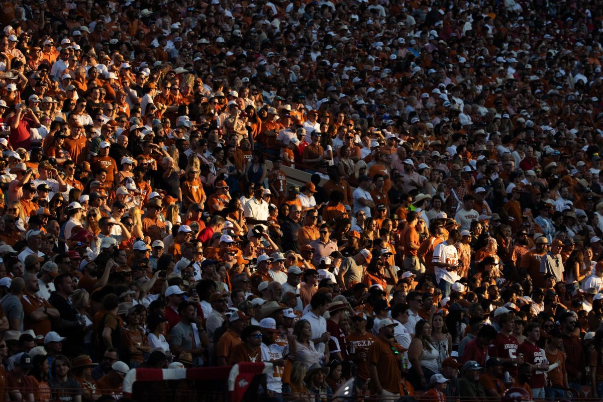 Longhorn fans fill the DKR stands on Nov. 22, 2025.