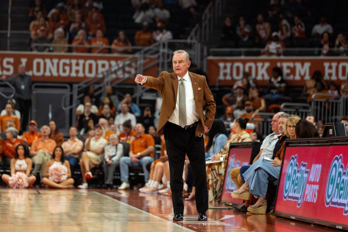 Head coach Vic Schaefer motions for a play during a home game against Auburn on Jan. 8.