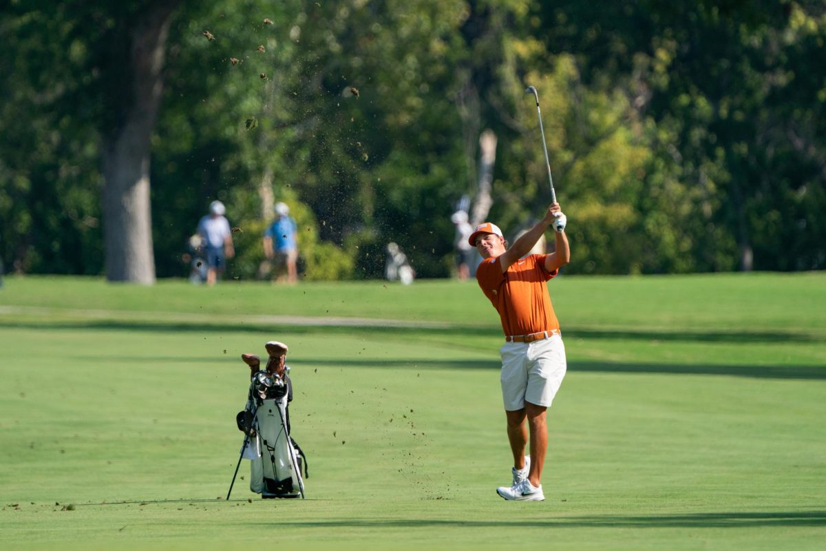 Graduate senior Matt Comegys during the third round of the Ben Hogan Collegiate Invitational in Fort Worth, Texas, on Sept. 30, 2025.