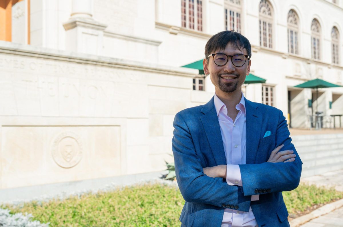 HD49 candidate Daniel Wang poses for a portrait outside the Union on Jan. 29.