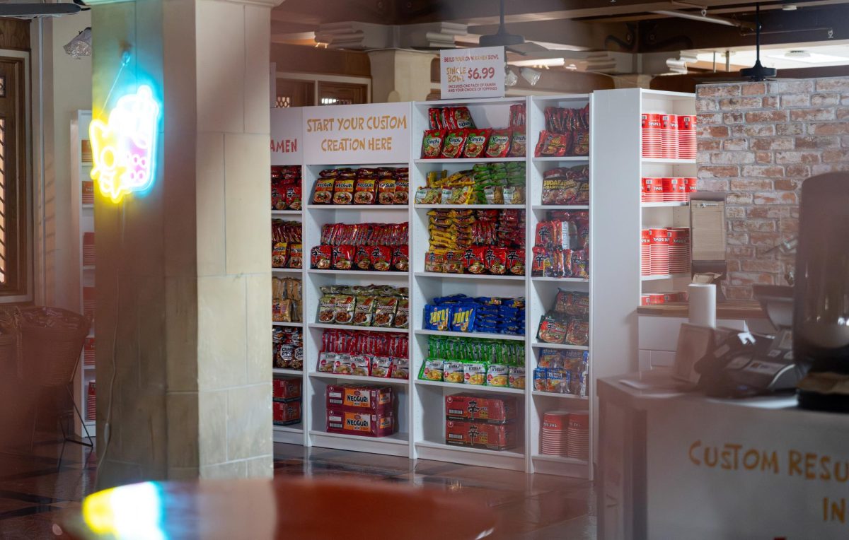 Noodle Lab, a new ramen shop at the Texas Student Union, is pictured on Jan. 29.