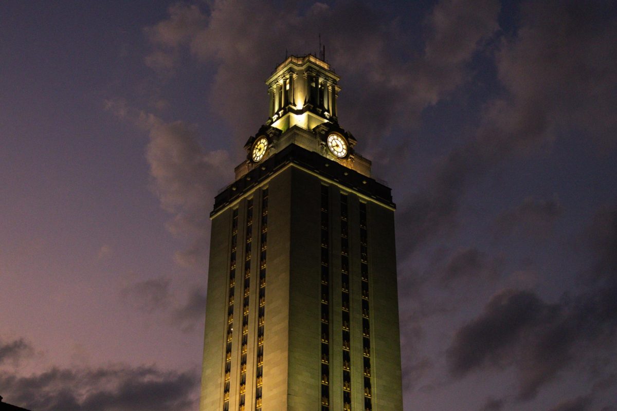 The UT Tower is pictured on Sept. 16, 2024.