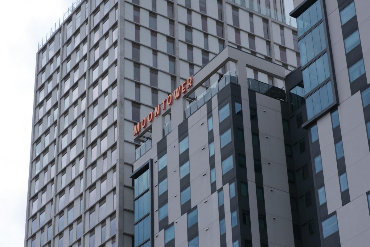 The Moontower Apartment building is pictured on Feb. 21, 2026.