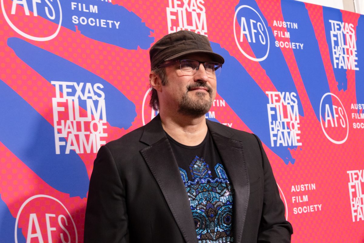 Filmmaker Robert Rodriguez poses for a picture on the red carpet of the 2026 Texas Film Awards on March 5.