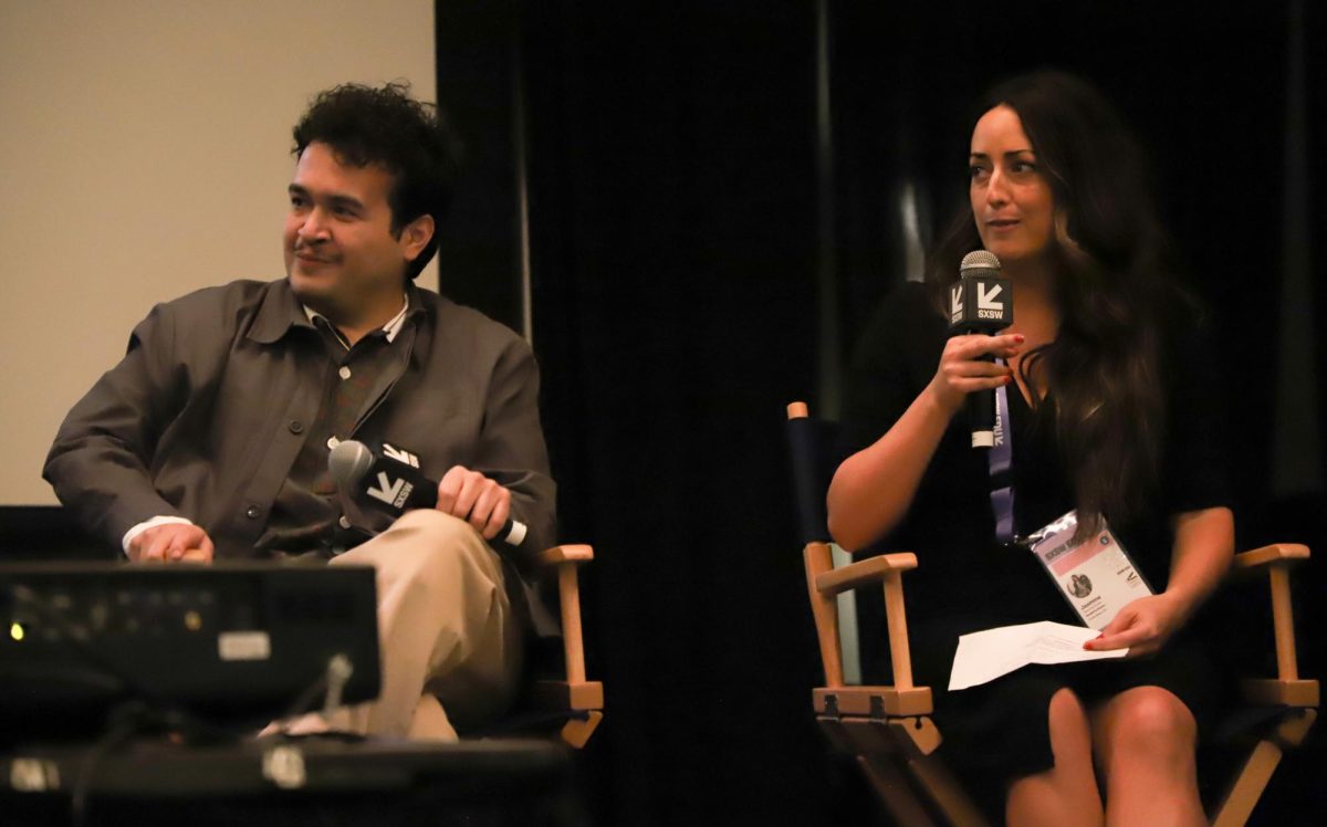 Filmmaker JoeBill Muñoz and documentary producer Jasmine Spearing-Bowen discuss their series, "The Inside Scholars," about three people who started college degrees while incarcerated, at SXSW EDU on Monday, March 9.