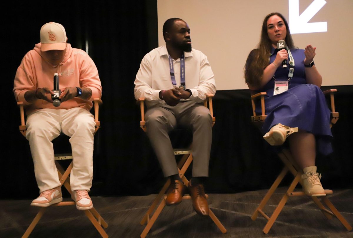The three subjects of "The Inside Scholars" -- Kay, Nurudeen, and Nichole -- explain their educational journeys during and after incarceration at SXSW EDU on Monday, March 9.