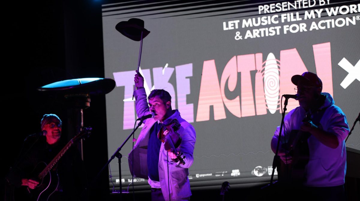 Ketch Secor performs in an Artist for Action showcase at Inn Cahoots Monday, March 16. The musician is the frontman of the band Old Crow Medicine Show.