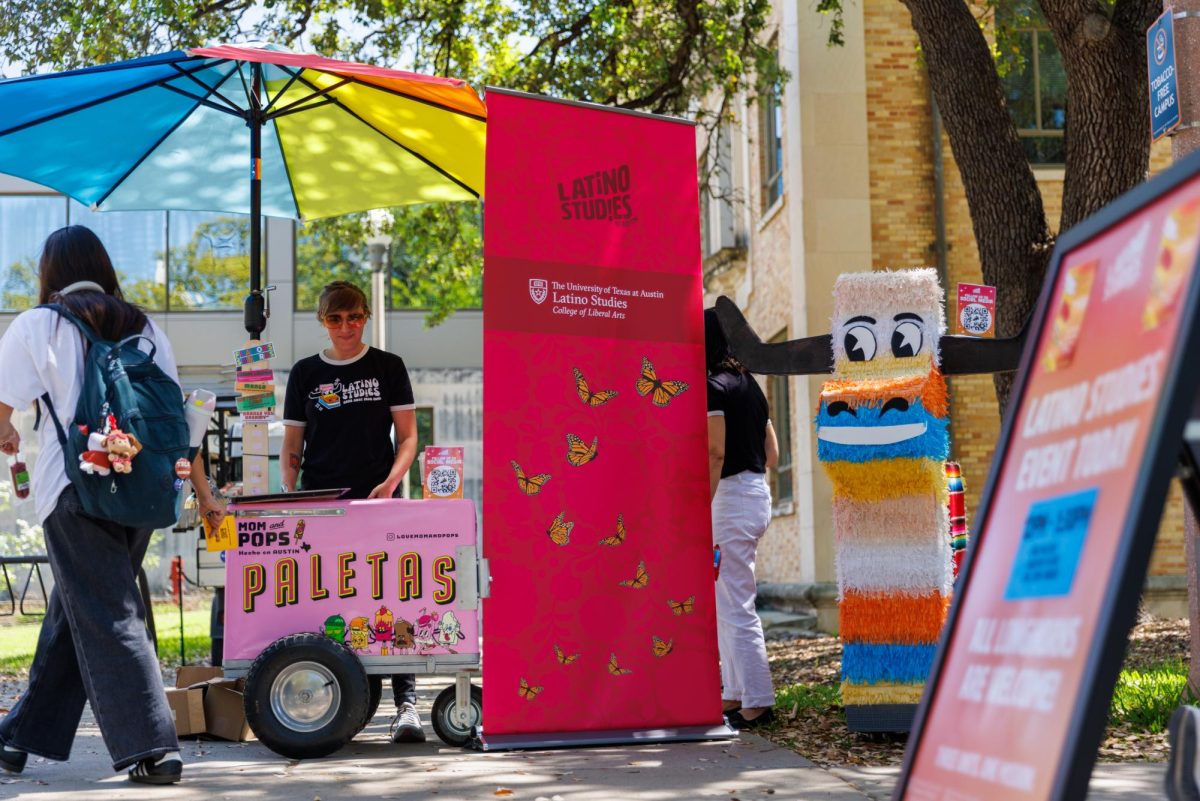 Paletas are handed out outside of the Gordon White Building on Tuesday, March 24.