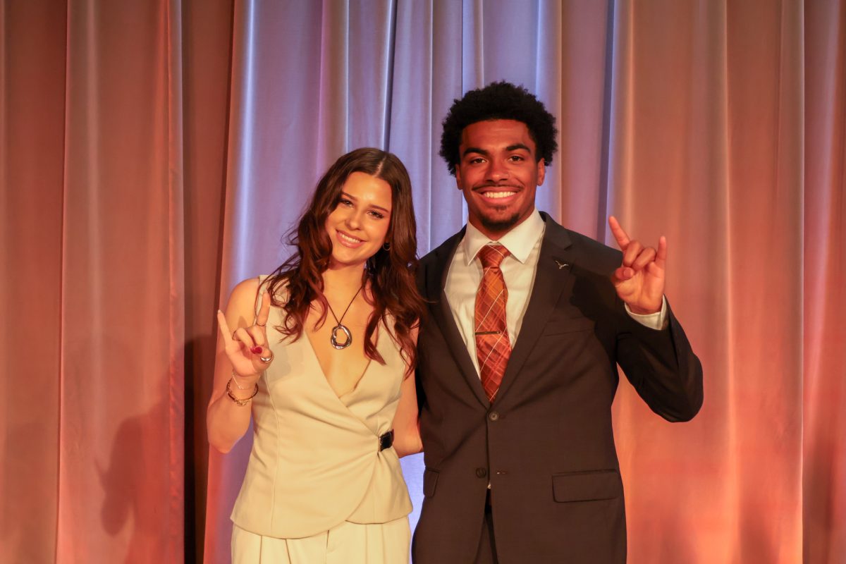 President-elect Kiera Dixon and Vice President-elect Jaden Watt, winners of the Student Government election, pose for a photo in the WCP auditorium on March 9. 