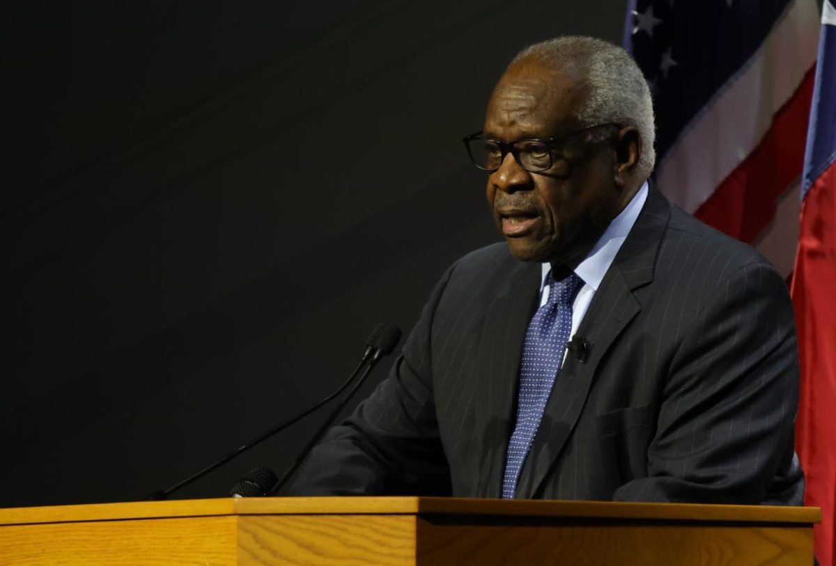Associate Justice Clarence Thomas, the longest-serving jurist on the current Supreme Court bench, delivered an invite-only guest lecture at UT Wednesday to commemorate the 250th anniversary of the signing of the Declaration of Independence. In his remarks, Thomas made national headlines by commenting on the threat he views progressivism as posing.
