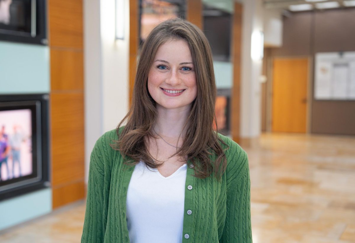 Mechanical engineering junior Savannah Smith poses for a portrait at the Jesse H. Jones Communication Center on April 6.