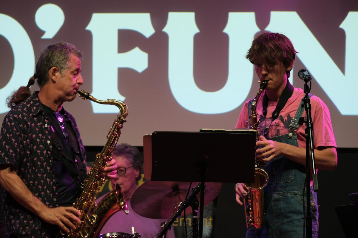 Participants perform at the Community Jazz Jam at Barrel O Fun on April 16.