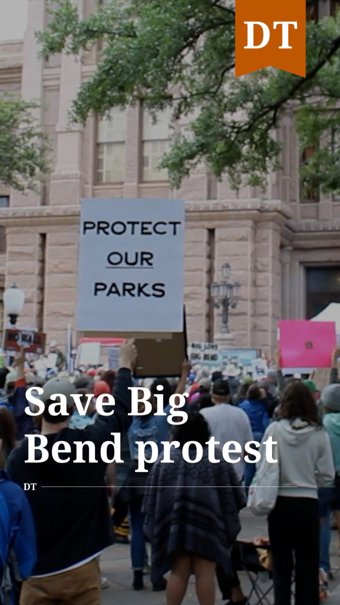 Save Big Bend protest