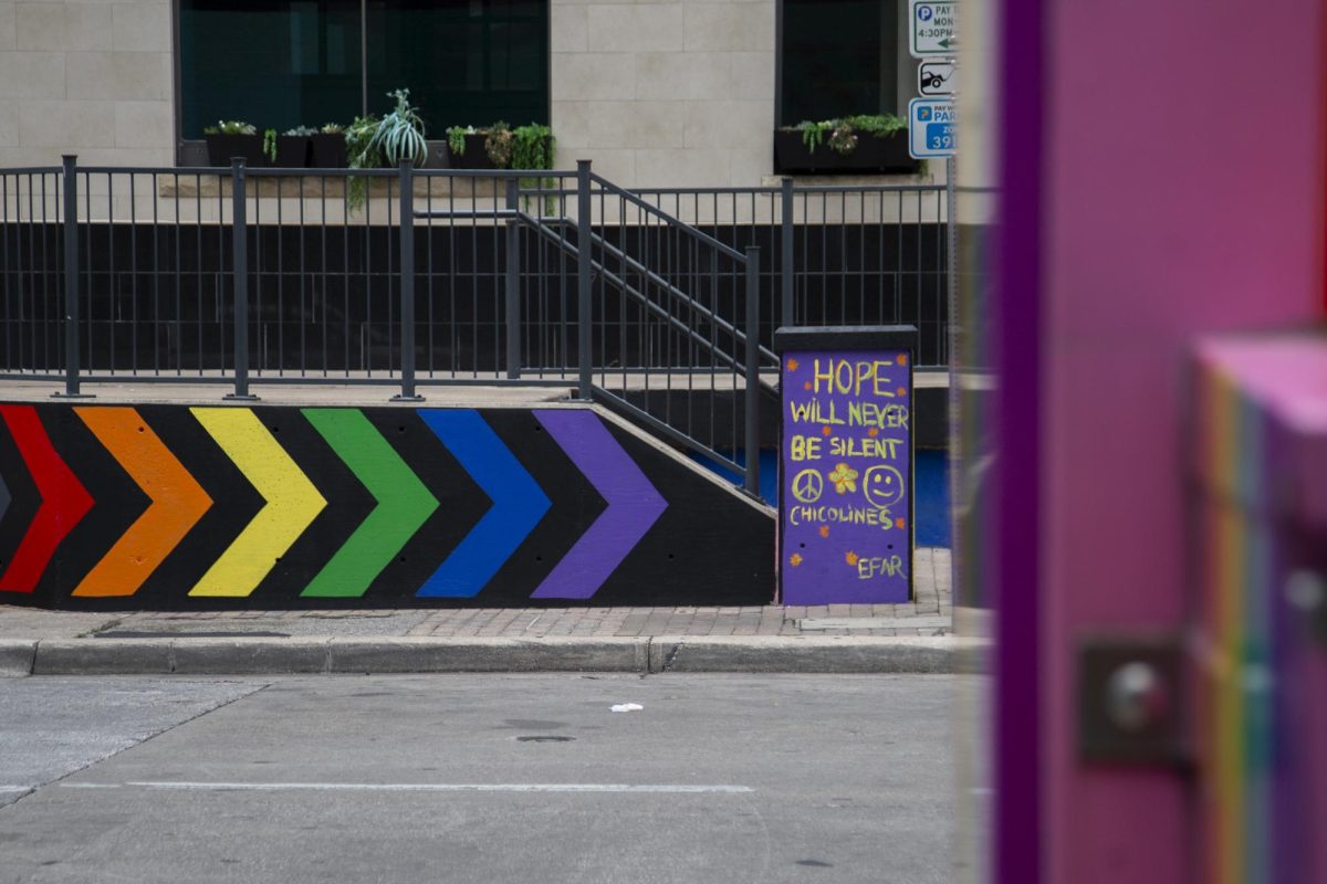 A pride mural is pictured on 4th and Colorado Street on Sunday, June 21. The new mural was painted on June 19 and 20 as part of a community-driven, two day event.