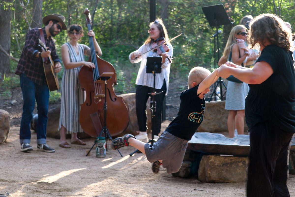 Wild Texas Rose performs for Malin's memorial service at Pease Park on Wednesday, June 24.