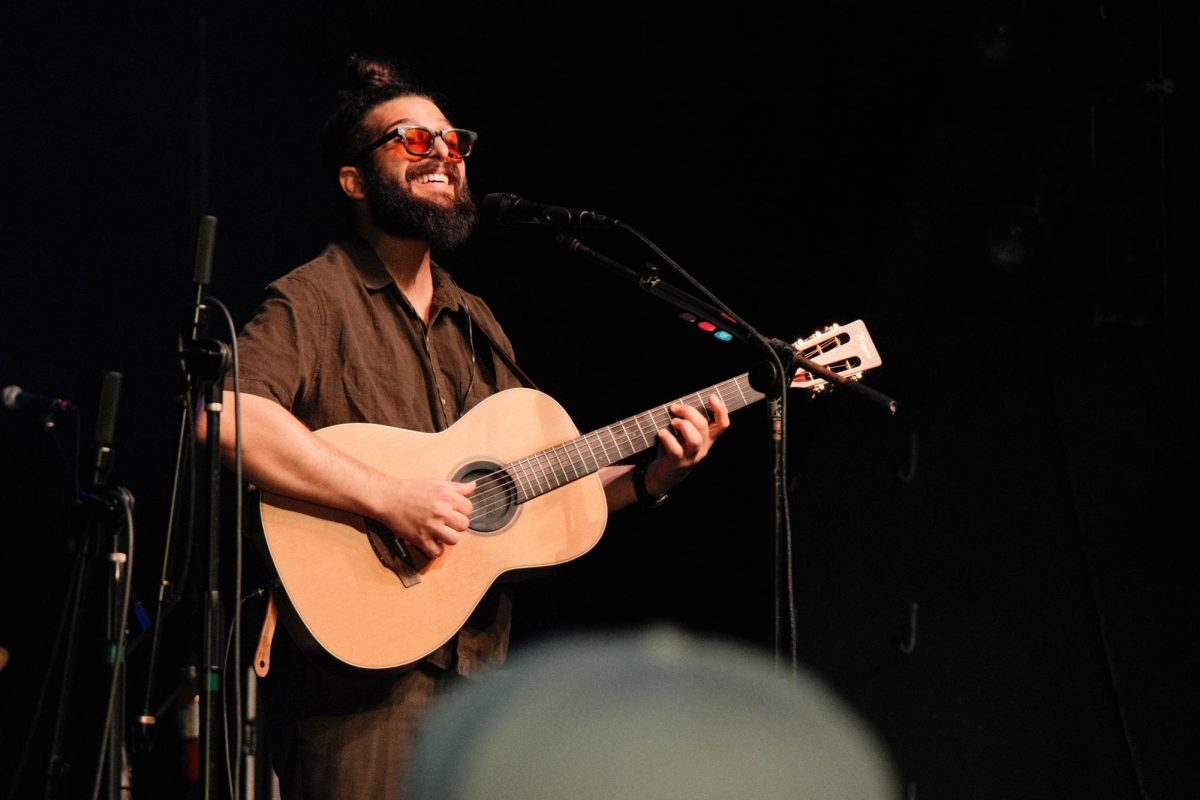 Charly Siaba preforms at Emo's Austin on Wednesday, June 25. Siaba was an opener for Cure for Paranoia at NPR's The Tiny Desk Concert On The Road tour.