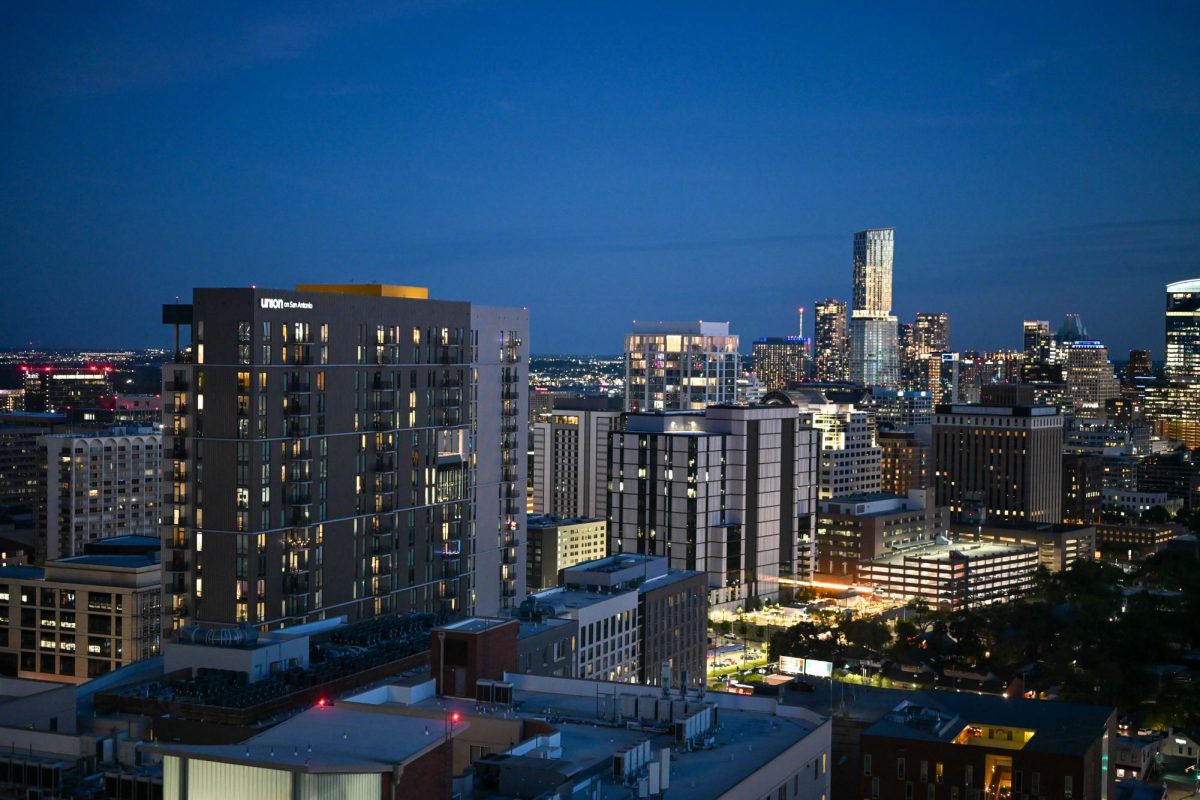 West Campus apartments are pictured on April 6.